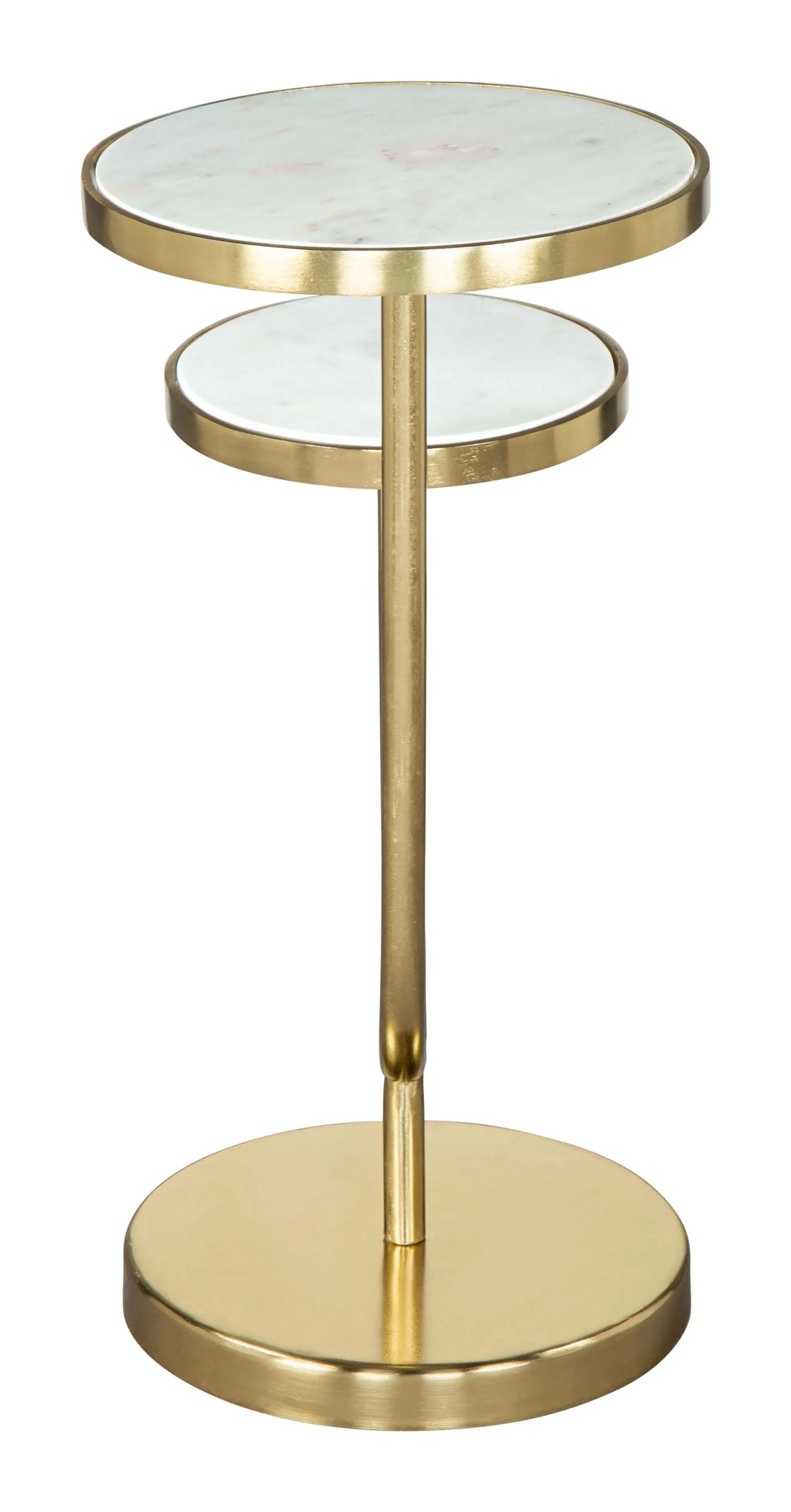 Marc Side Table White & Gold