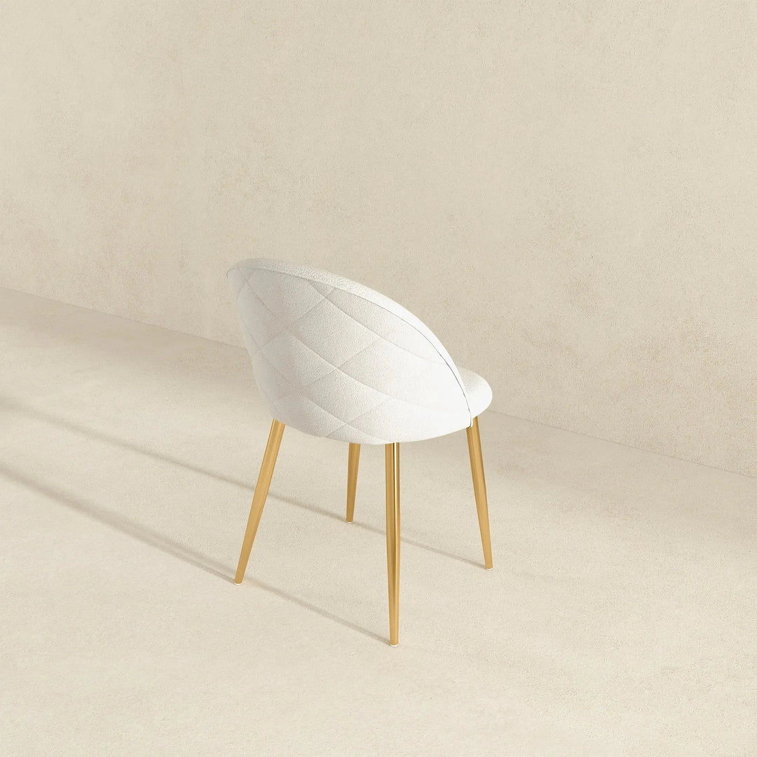 Marion Mid Century Modern Dining Chair Cream