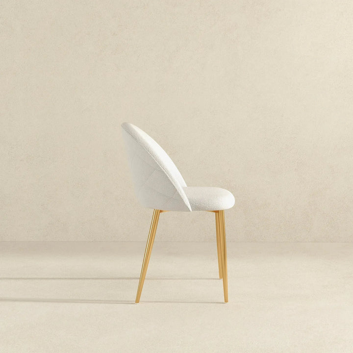 Marion Mid Century Modern Dining Chair Cream