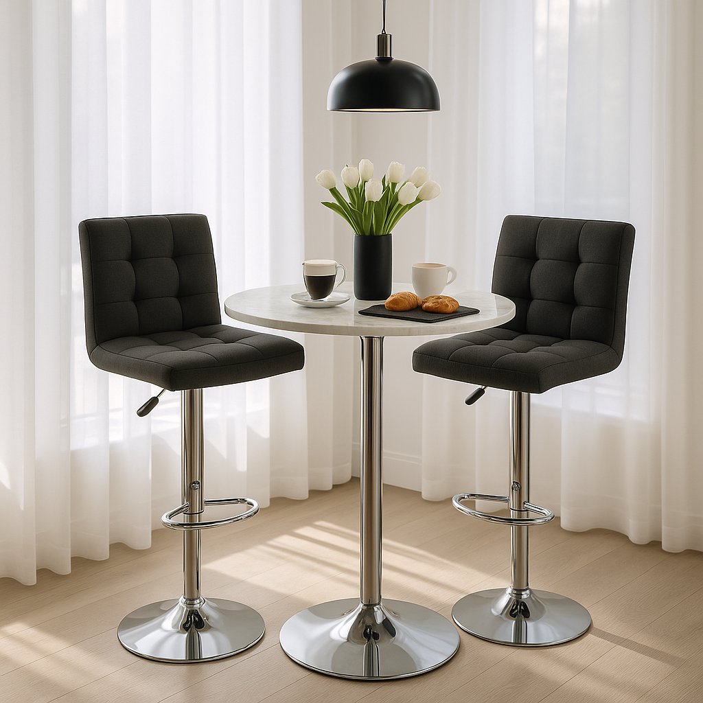 Modern White Bar Chairs