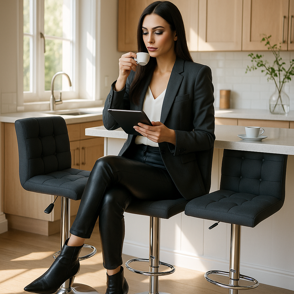 Modern White Bar Chairs