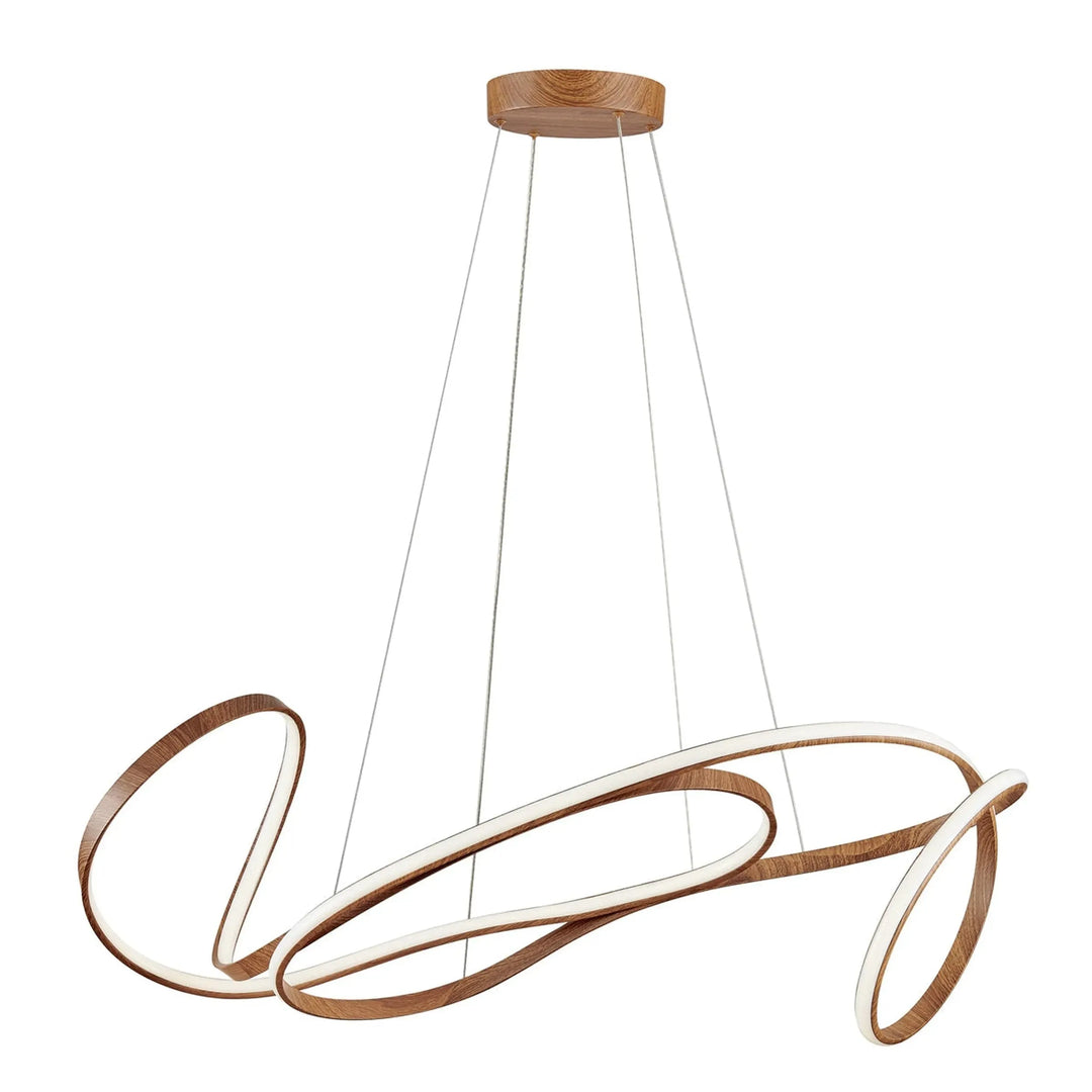 Moscow LED Chandelier Light Wood