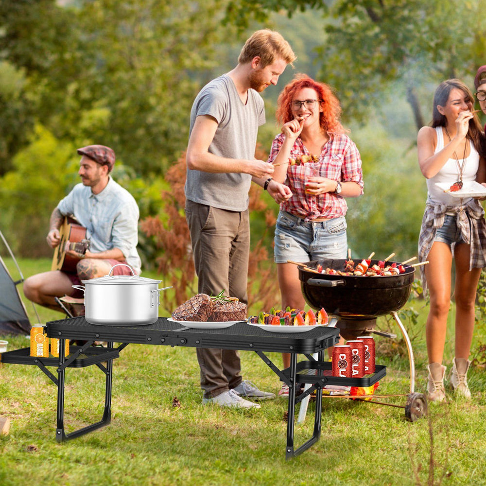 Multi-Function Camping Table with Grill Stand
