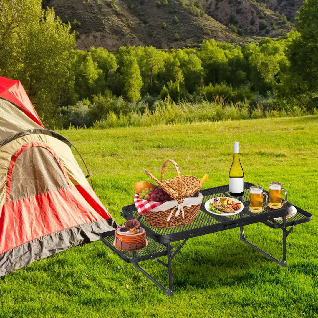Multi-Function Camping Table with Grill Stand