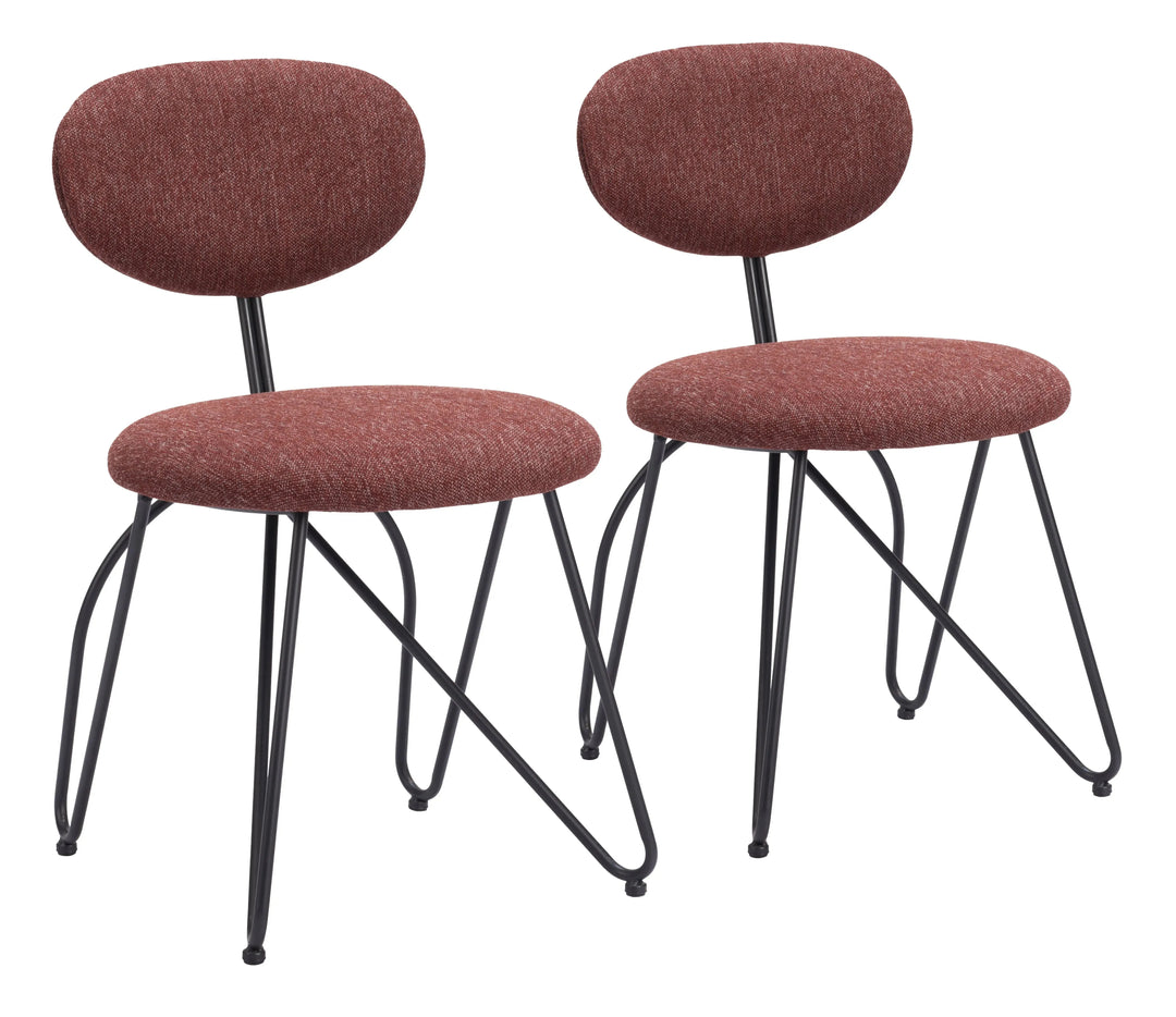 Novi Dining Chair Maroon Brown