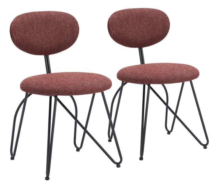 Novi Dining Chair Maroon Brown