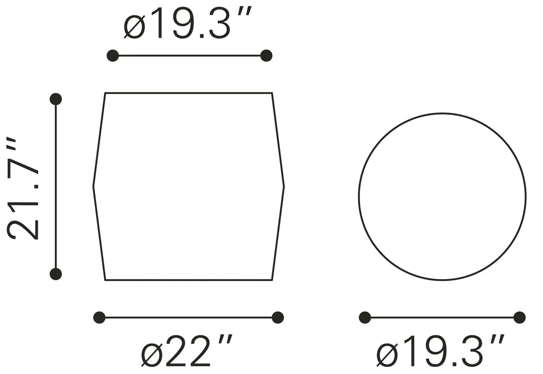 Pam Side Table Antique Beige-8