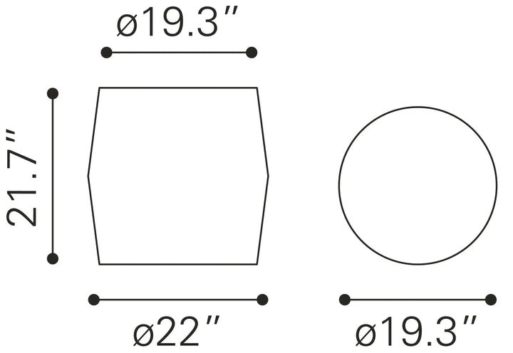 Pam Side Table Antique Beige-8