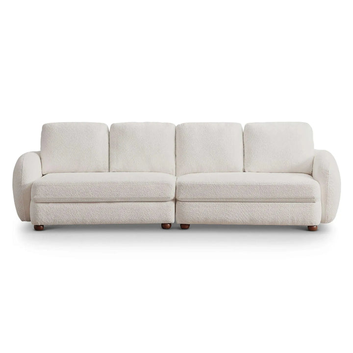 Paton Boucle Fabric Sofa Cream