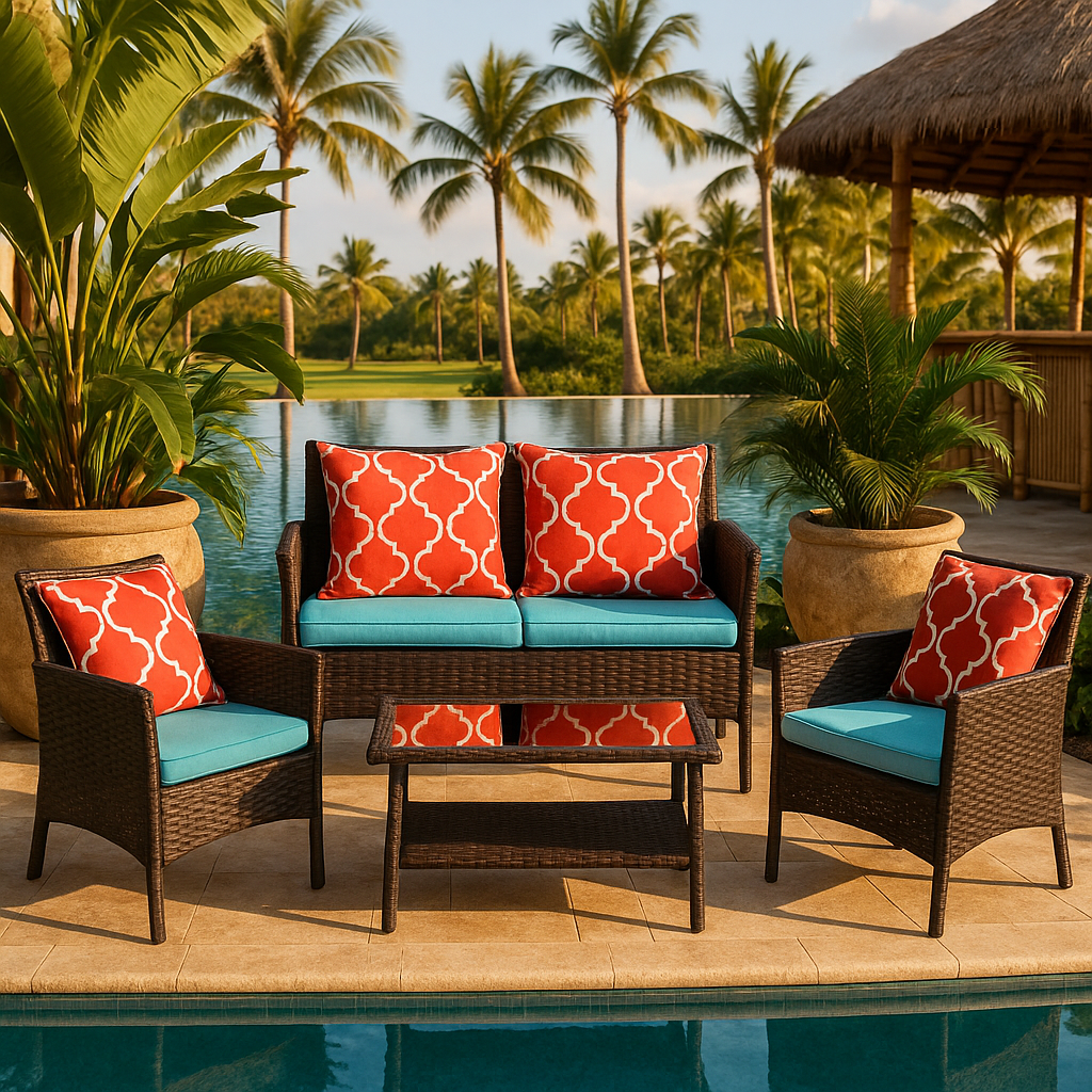 Premium Four-Piece Sofa Set