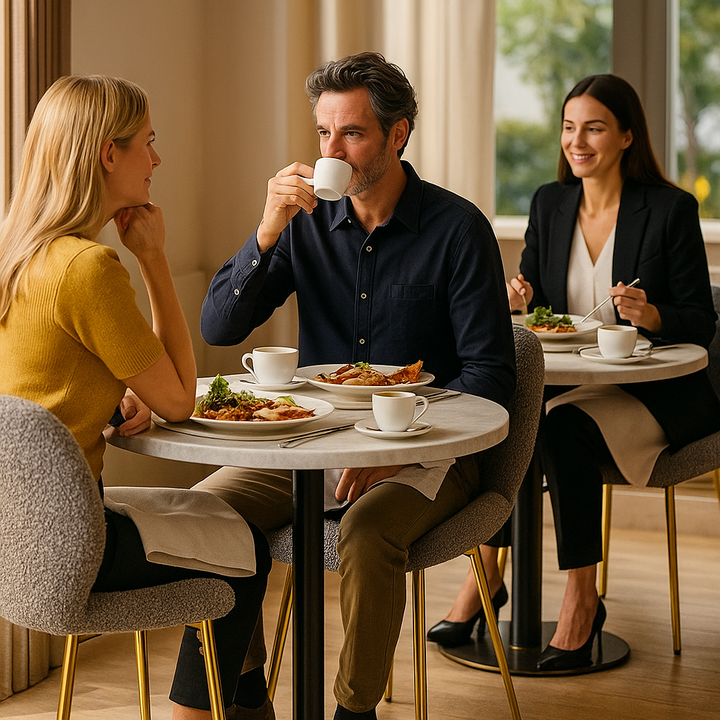 Minimalist Teddy Velvet Dining Chairs – Plush Comfort & Gold Legs | Designer Seating Set | Trufairs