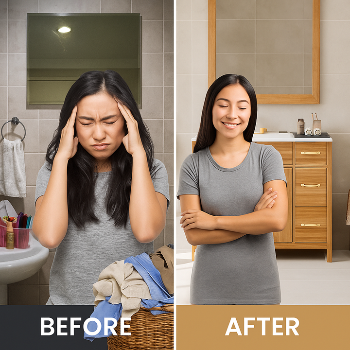 VistaWood Bathroom Vanity – 36" Solid Frame Storage Cabinet | Soft-Close Modern | Trufairs