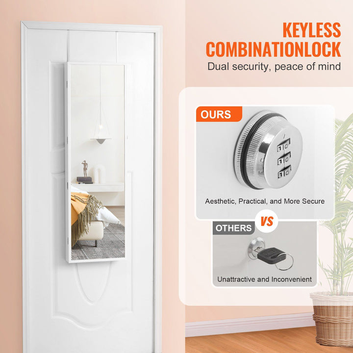 Professional Mirror Jewelry Armoire