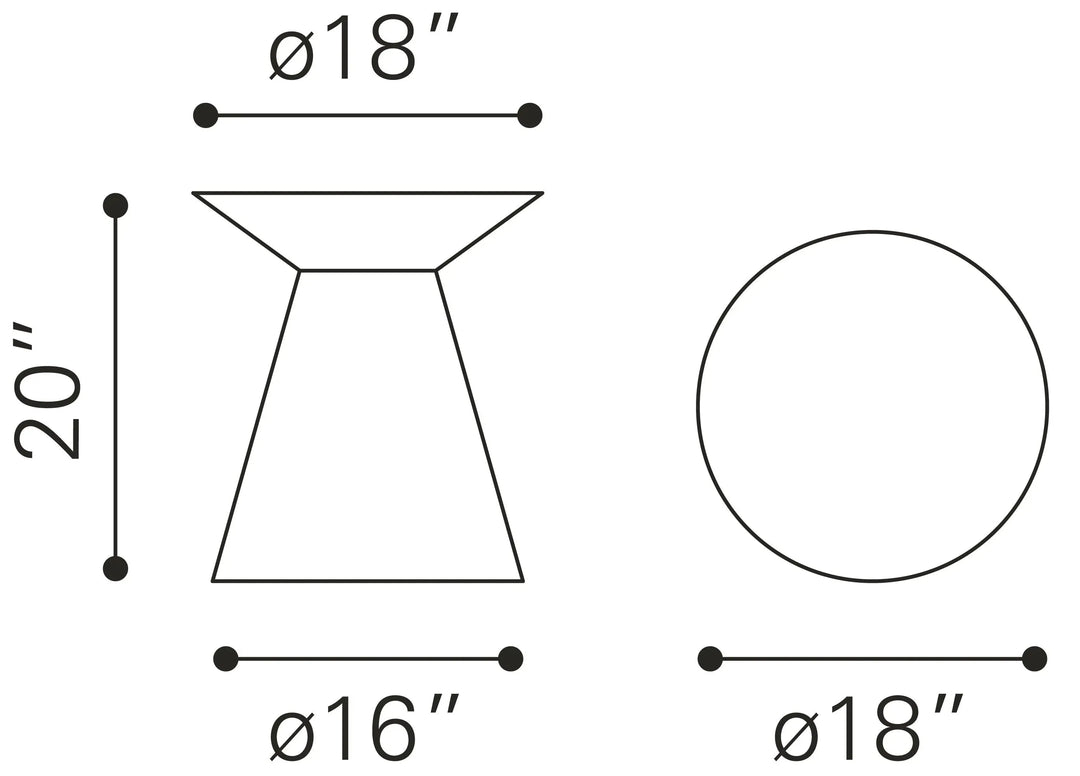 Proton Side Table Gold-12