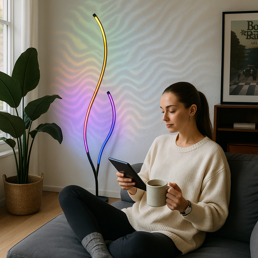 RGBCW Ripple Floor Lamp