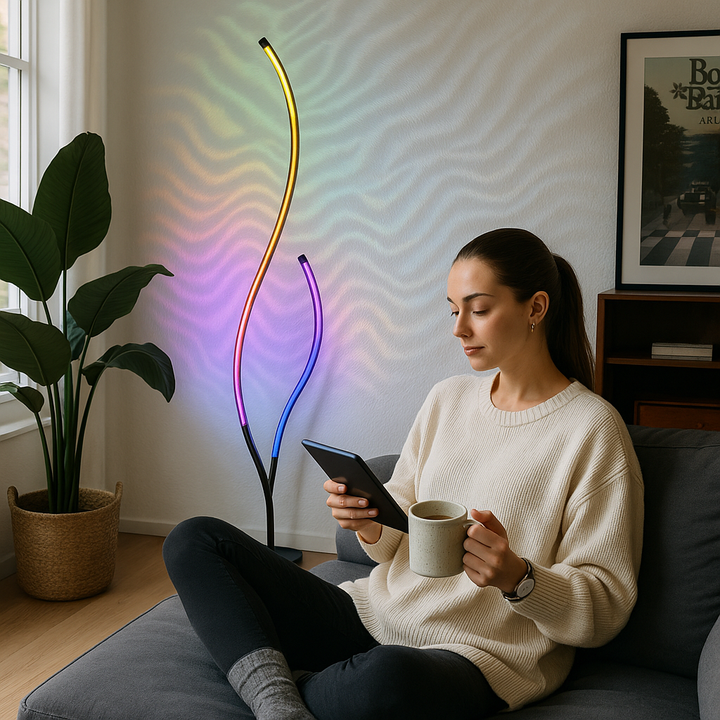 RGBCW Ripple Floor Lamp