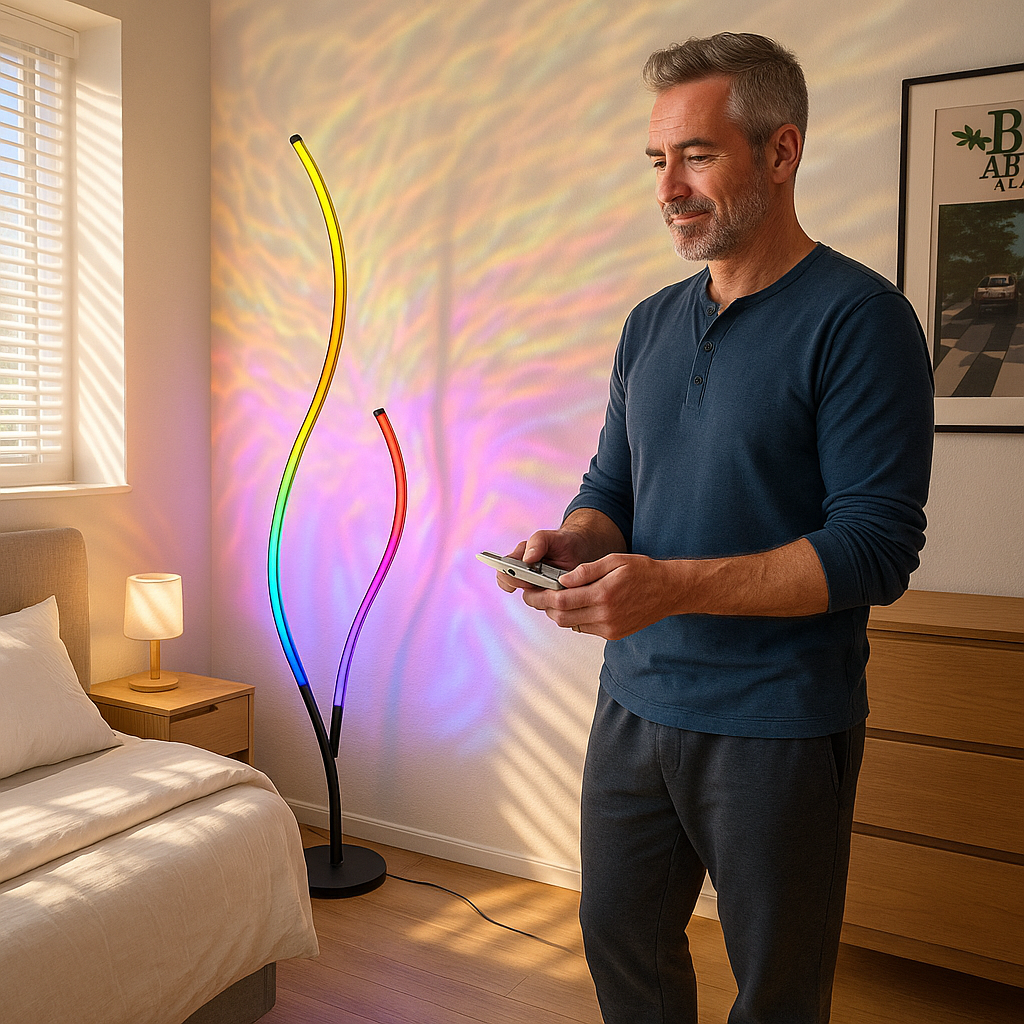 RGBCW Ripple Floor Lamp