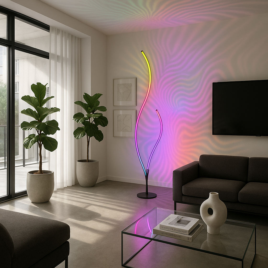 RGBCW Ripple Floor Lamp