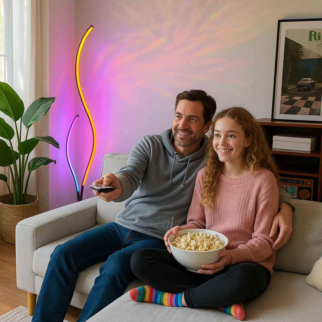 RGBCW Ripple Floor Lamp