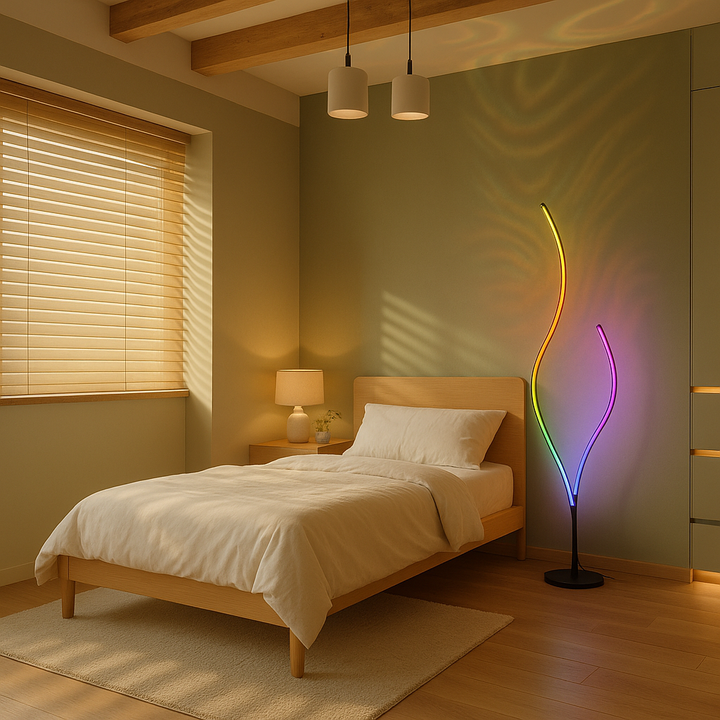 RGBCW Ripple Floor Lamp