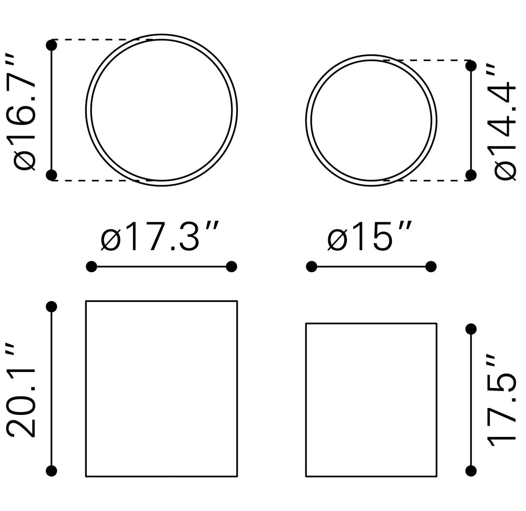 Reden Side Table Set