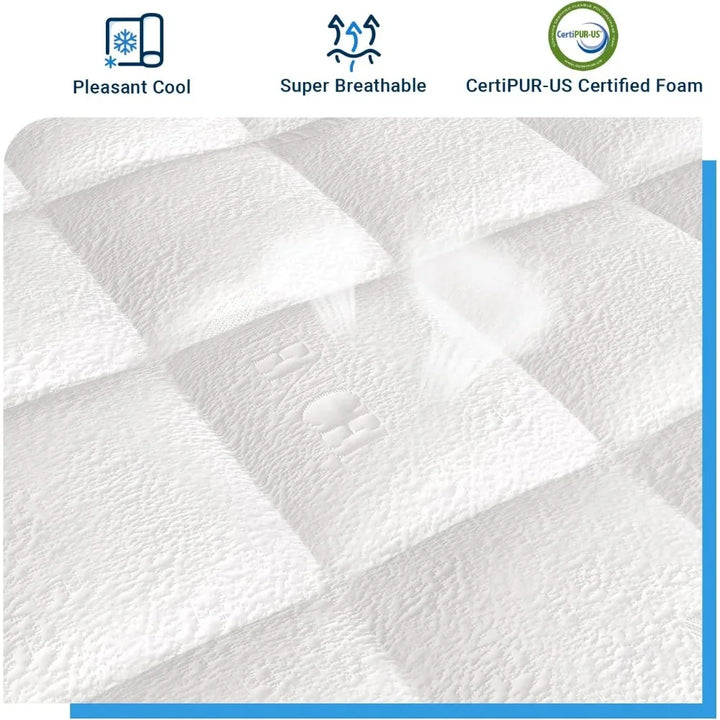12 Inch California King Mattress in a Box Medium Firm Hybrid Cal King Mattress with Latex Memory Foam CertiPUR-US Certified, 10
