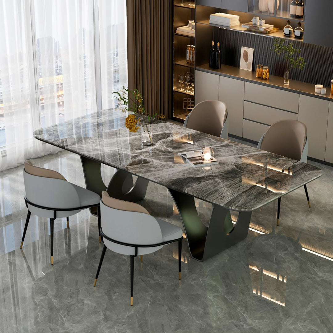 LUVODI Luxury Set Of 2 Dining Chairs Kitchen Accent Leisure Microfiber Leather Living Room Chairs for Dining,Kitchen,Study Room