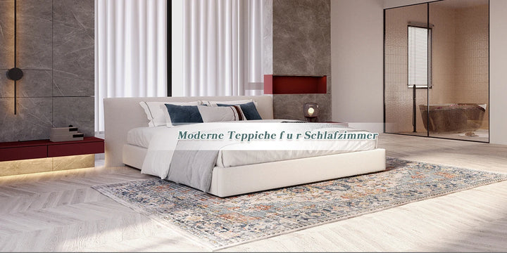 Orhopui vintage boho design, washable area rugs non-slip rugs for living room bedroom traditional woven rugs stain resistant