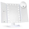 Makeup Mirror Vanity Mirror with Lights 2X 3X 10X Magnification Touch Control Trifold White 9.4L x 13.4W Modern Style Dresser M