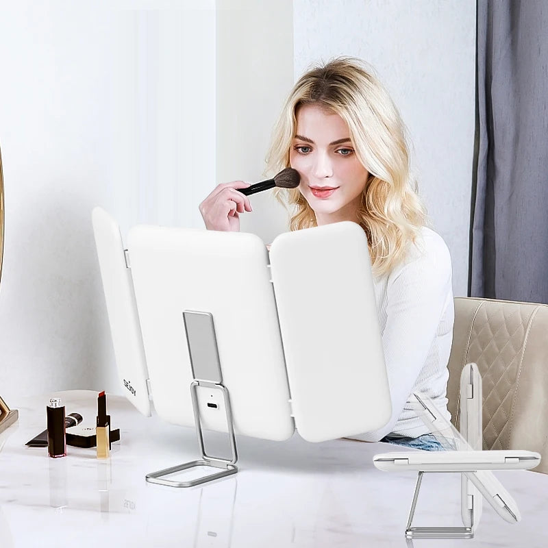 SEJOY Makeup Mirror LED Lights Adjustable, Rechargeable,for Dorm Dressing Fill light Smart Complementary Makeup Mirror