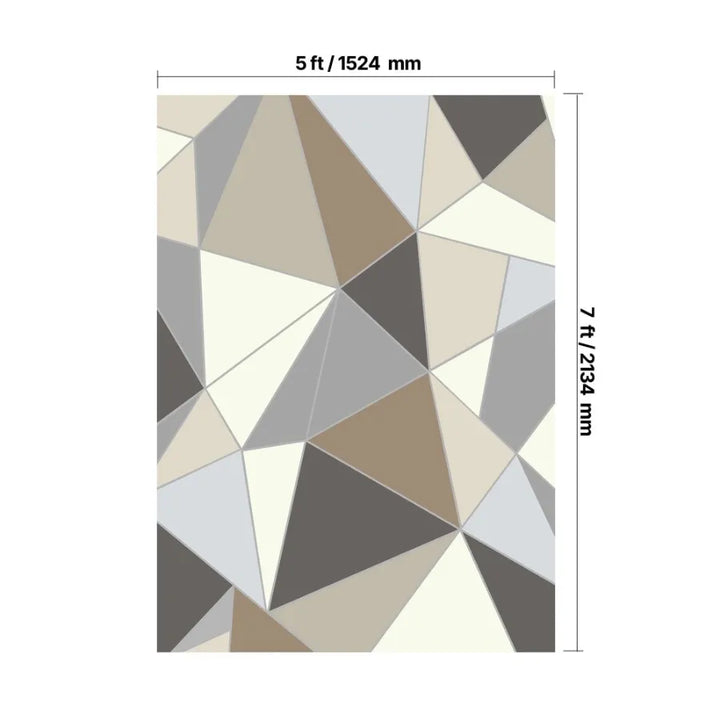 Large Area Rug 5 x 7 ft AntiSkid TearResistant Floor Mat Modern Charcoal Gray