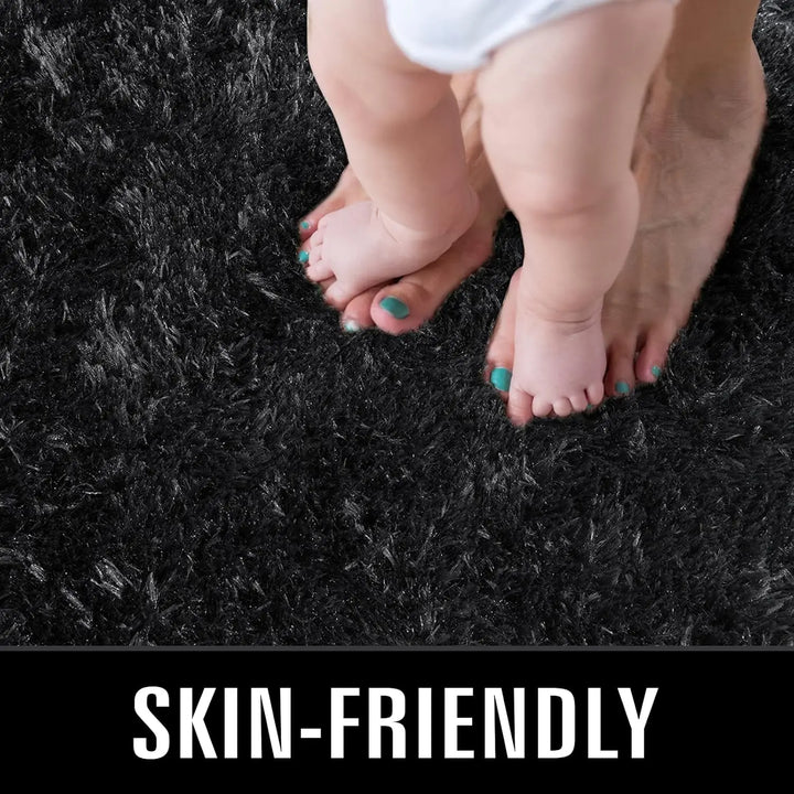 Super Soft Shaggy Rugs Fluffy Carpets 9x12 Feet, Indoor Modern Plush Area Rugs for Living Room Bedroom Nursery Home Decor