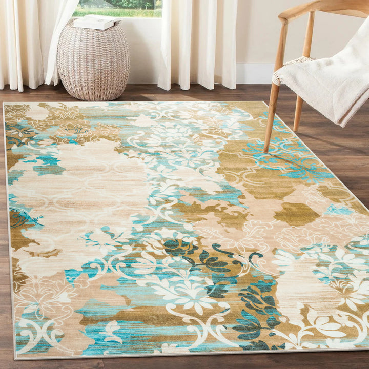 Area Rugs for Living Room Elegant Floral Traditional Faux Wool Area Rug