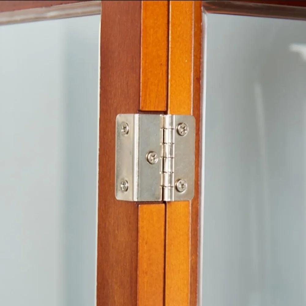 Lighted Glass Display Cabinet, 70" Curio Cabinet with Adjustable Glass Shelves Vintage,China Cabinet with 6 Shelves for Living R