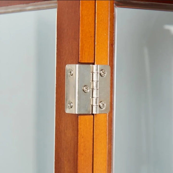 Lighted Glass Display Cabinet, 70" Curio Cabinet with Adjustable Glass Shelves Vintage,China Cabinet with 6 Shelves for Living R