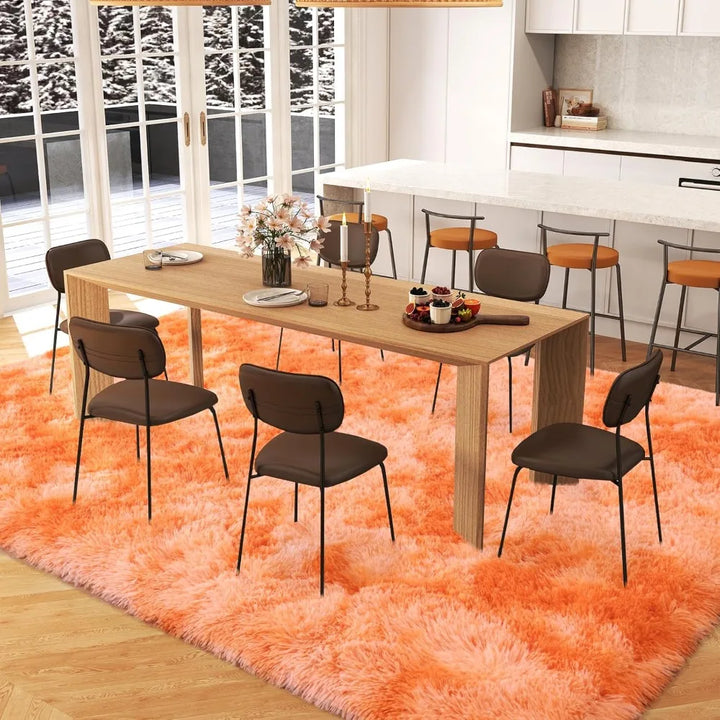 Spacious 8x10 Rugs for Living Spaces, Plush Carpets for Kids' Rooms, Stylish Soft Shag Rugs for Bedrooms, Non-Slip