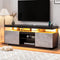 LED TV Stand for 70/65/60/55 inch TV Entertainment Center with Power Outlets, Gaming TV Consoles with Storage Media Table
