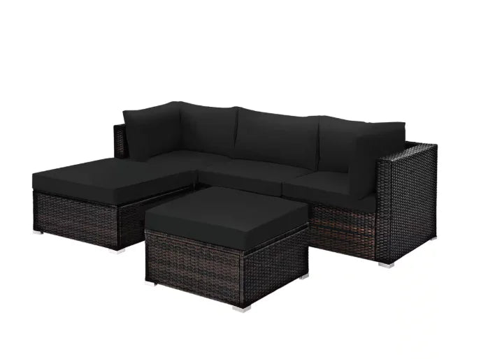Patio Furniture Sectional Set Outdoor Lawn Conversation Sets,make you comfortable whether you are sitting or lying down