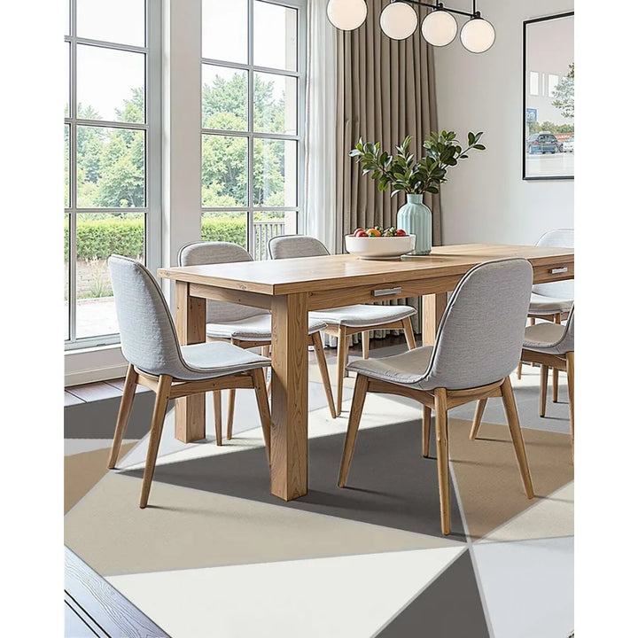 Large Area Rug 5 x 7 ft AntiSkid TearResistant Floor Mat Modern Charcoal Gray