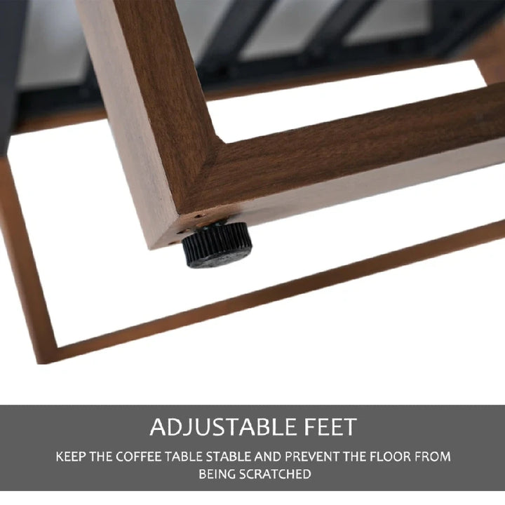 Outdoor 4-Piece Modern Aluminum Patio Furniture Sets,5 Person Conversation Set, Faux Wood Grain Finish Frame Sofa Set