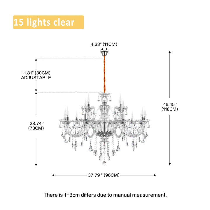Classic 6 Lights Tassels Chandelier 6 Arms Crystal Lustre Light Modern Ceiling Light Lamp Lighting For Living Room Dining Room