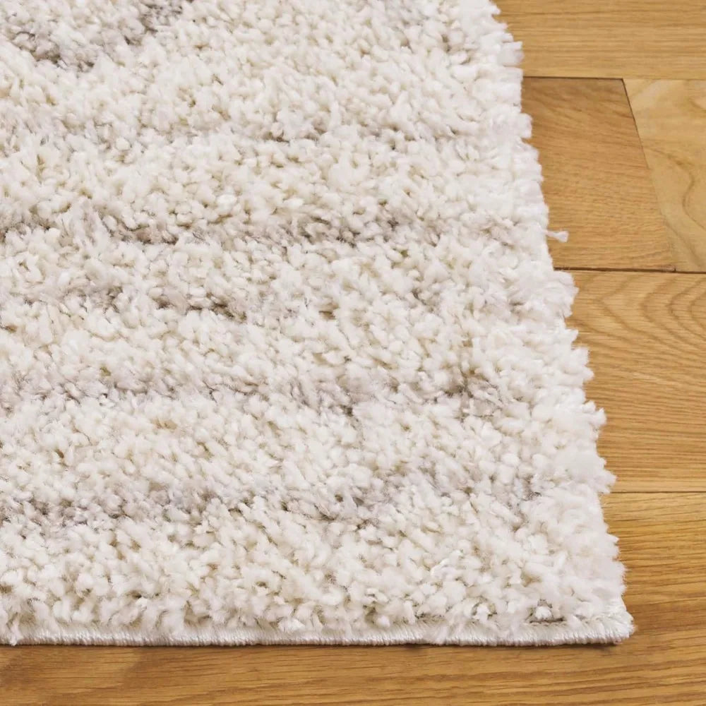 NEW-Large Area Rug 8x10 - Ivory & Beige, Moroccan Design, Non-Shedding & Easy Cleaning, Ultra Plush Thick Pile -High quality