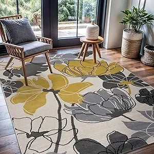 Boho Moroccan Black and White Rug Geometric Diamond 6x9 Area Rugs for Living Room Bedroom Kitchen Modern Bohemian Soft Stain Re