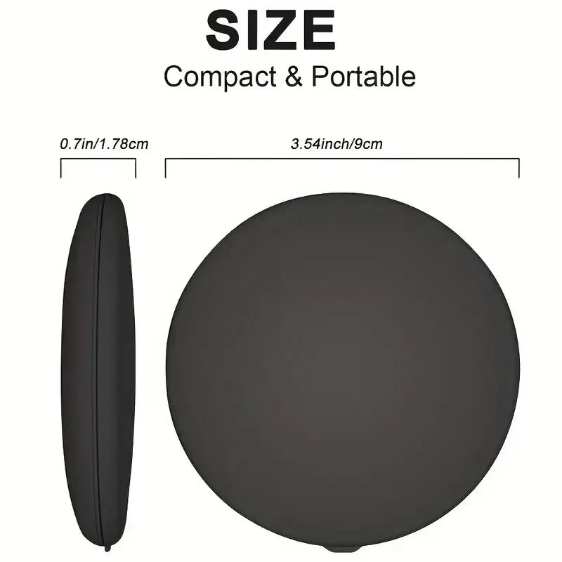 LED Travel Makeup Mirror, Lighted Compact Make Up Mirror With One Side Enlarged, 2X/5X Magnification, Handheld, Double Sided, Po