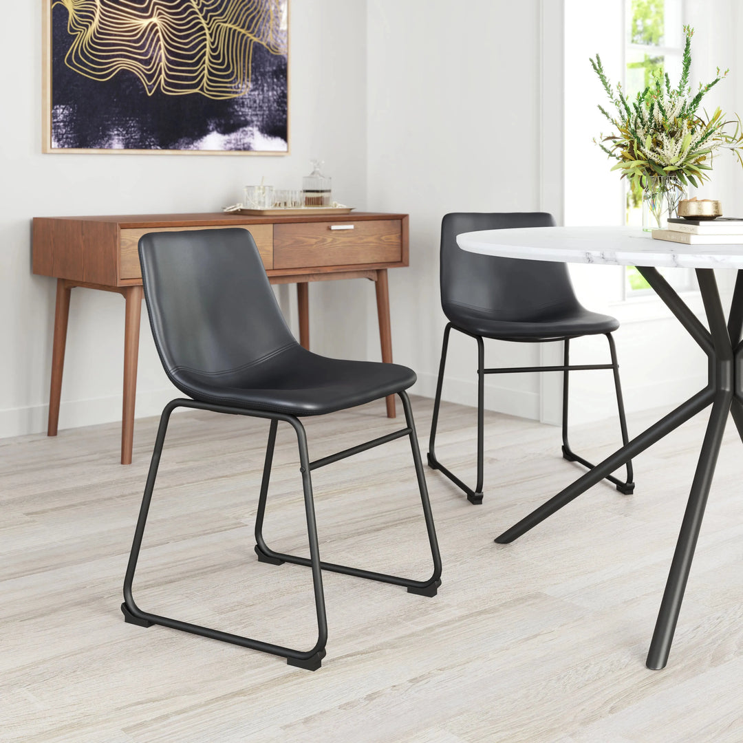 Smart Dining Chair & (Set of 2) Black