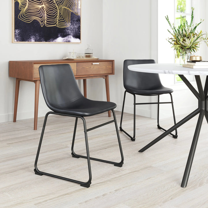 Smart Dining Chair & (Set of 2) Black