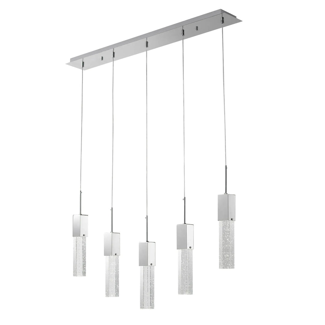 Sparkling Night Adjustable Crystal Chandelier 5 Light