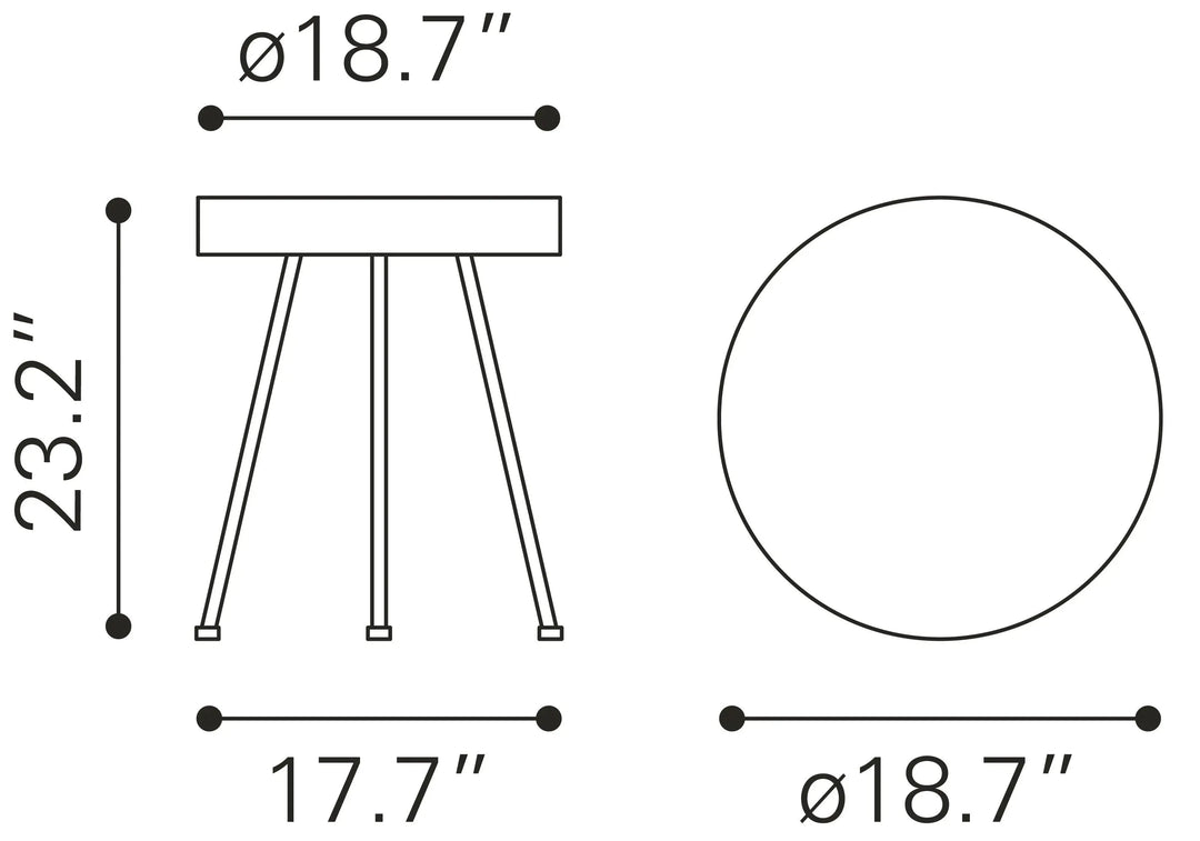 Stuart Side Table Natural