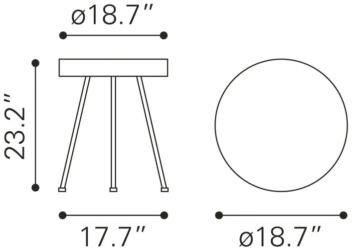 Stuart Side Table Natural