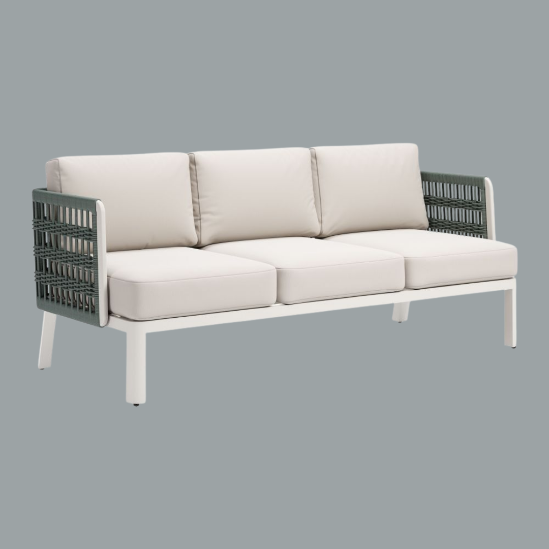 Luxury White Designer Sofa – Modern Comfort | Olefin Upholstery | Trufairs